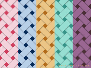 Lattice Pattern Procreate Brush Set | 8 Texture Brushes, square diamond weave, pattern in different colours