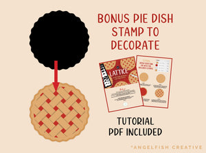 Lattice Pattern Procreate Brush Set | 8 Texture Brushes, square diamond weave, bonus pie dish