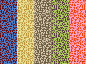 Leopard Print Pattern Brushes for Procreate, animal spots brush set, coloured leopard patterns