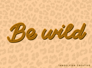 Leopard Print Pattern Brushes for Procreate, animal spots brush set, be wild leopard lettering