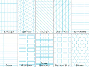 Lined Paper Procreate Brush Set - 40 Seamless Patterns, patterns page 3