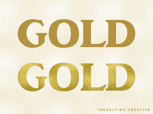 Metallic Textures Procreate Brush Set, 30 foil metal brushes, gold foil text