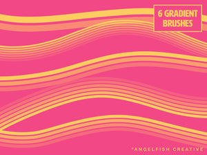 Multi-line Master Brush Set for Procreate | 48 Multiline Monoline Brushes, gradient brushes