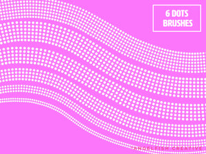 Multi-line Master Brush Set for Procreate | 48 Multiline Monoline Brushes, dots brushes