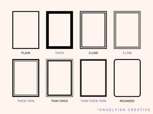 Page Border Stamps for Procreate, 40 frame brushes, brushes page 1
