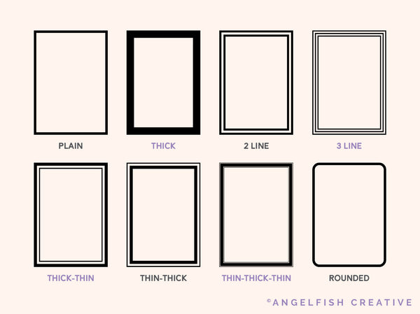 Page Border Stamps for Procreate, 40 frame brushes, brushes page 1