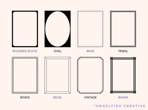 Page Border Stamps for Procreate, 40 frame brushes, brushes page 2