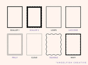 Page Border Stamps for Procreate, 40 frame brushes, brushes page 3