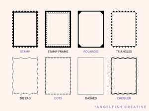 Page Border Stamps for Procreate, 40 frame brushes, brushes page 4