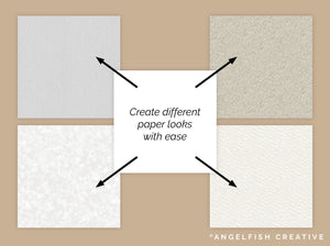 Paper Textures Procreate Brush Set: 30 brushes, create different paper looks