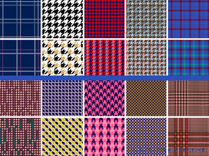 Plaid Patterns Brush Set for Procreate | single and multi-colour Gingham, Check, Tarten Brushes, patterns page 2