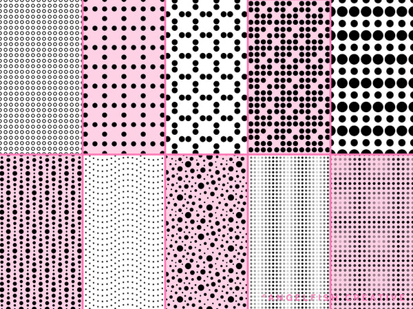 Polka Dot Pattern Brushes for Procreate | seamless dotted, dots, spots, circle patterns, patterns page 2