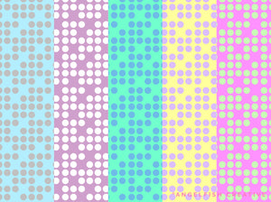 Polka Dot Pattern Brushes for Procreate | seamless dotted, dots, spots, circle patterns, coloured dots