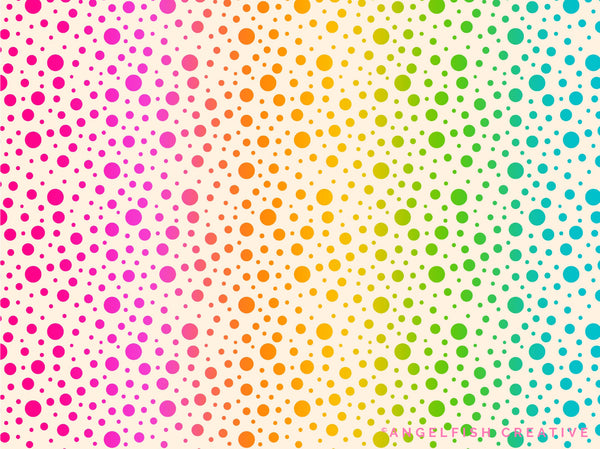 Polka Dot Pattern Brushes for Procreate | seamless dotted, dots, spots, circle patterns, rainbow polka dots