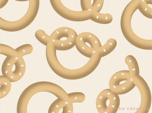 Puff Procreate Brush: 3D dual colour brushes, 3D pretzel pattern