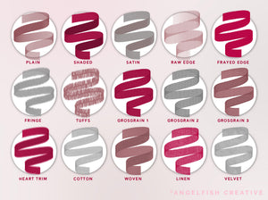 Ribbon Procreate Brush Set, fabric pattern brushes, ribbon brushes page 1