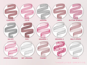 Ribbon Procreate Brush Set, fabric pattern brushes, ribbon brushes page 2