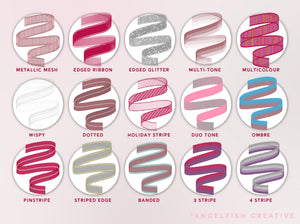 Ribbon Procreate Brush Set, fabric pattern brushes, ribbon brushes page 4