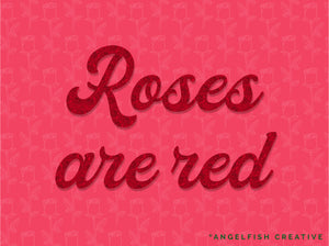 Rose Patterns Brushes for Procreate | 20 seamless pattern floral roses flowers, roses are red