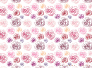 Rose Patterns Brushes for Procreate | 20 seamless pattern floral roses flowers, watercolor rose pattern