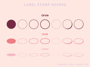Rounded Labels Brush Set for Procreate | sticker label planner box border stamp brushes, brush shapes page 3