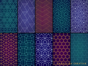 Sacred Geometry Patterns Brush Set for Procreate | 50 seamless line art pattern brushes, patterns page 5
