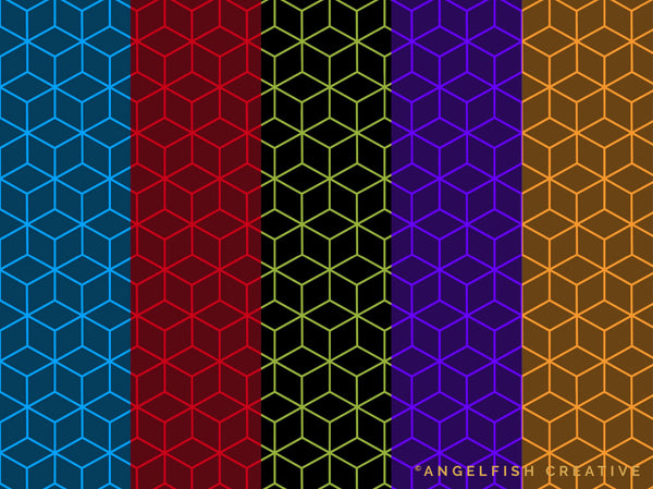 Sacred Geometry Patterns Brush Set for Procreate | 50 seamless line art pattern brushes, pattern in different colours