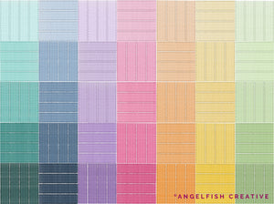 Satin Stitch Procreate Brush Set: faux embroidery thread brushes, patchwork thread