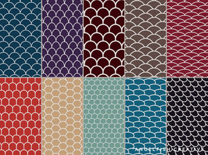 Scale Pattern Brushes for Procreate - 40 Seamless Patterns, pattern styles page 1