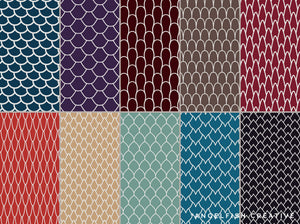 Scale Pattern Brushes for Procreate - 40 Seamless Patterns, pattern styles page 2