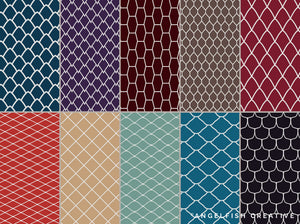 Scale Pattern Brushes for Procreate - 40 Seamless Patterns, pattern styles page 3