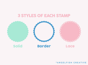 Scalloped Shapes Stamp Brushes