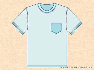 Sewing Stitches Procreate Brush Set: basic flat machine stitch brushes, tshirt