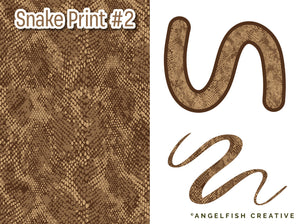 Snake Print Pattern Brushes for Procreate, pattern style 2