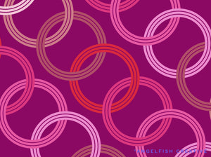 Triple Line Brush for Procreate | 3 Line Multi-line Monoline Brush, rings