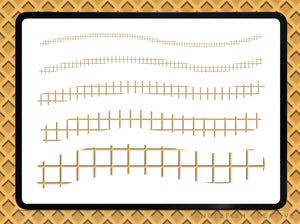 Waffle Pattern Procreate Brush Set | 6 Texture Brushes, square diamond icecream cone, brush sizes