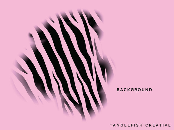 Zebra Print Brush Set for Procreate | 6 Zebra Animal Stripe Print Brushes, background brush