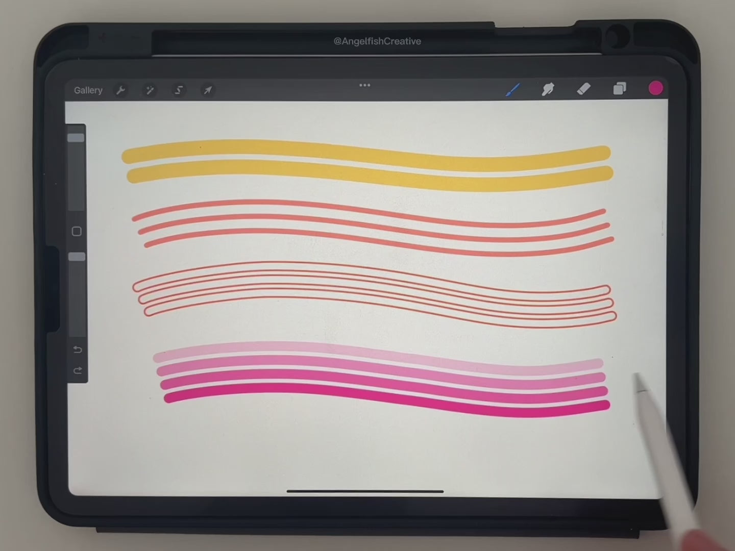 Multi-line Master Brush Set for Procreate | 48 Multiline Monoline Brushes, video