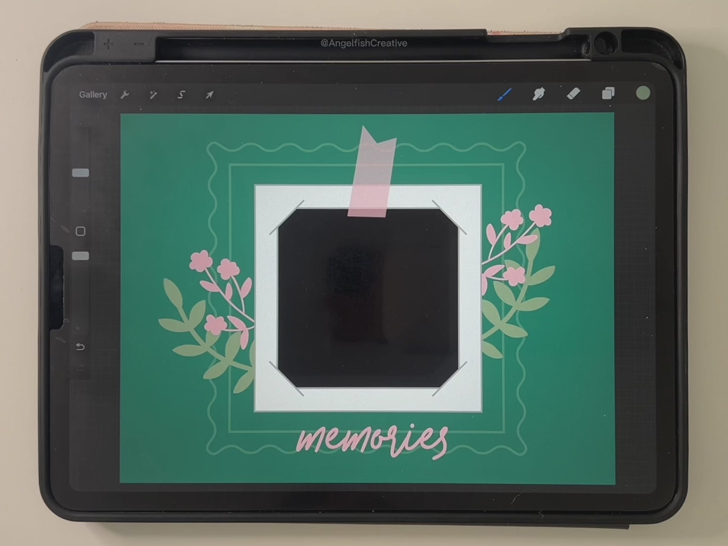 Polaroid Frame Creator Kit for Procreate | Photo Picture Film Strip Frame stamp brush set, video