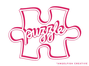 3D Outline Procreate Brush Set | Set of 4 Procreate Brushes for 3D shadow lettering, puzzle piece