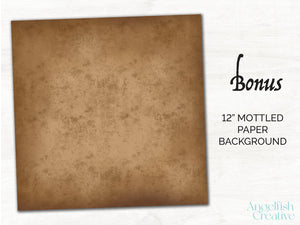 Footprints Procreate Brush Set | Set of 8 magical harry potter inspired marauders map Procreate Brushes, bonus mottled paper background