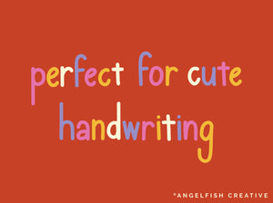 Mega Monoline Brush, procreate ipad, rounded large monoline single brush, perfect for cute handwriting hand lettering