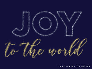 Tinsel Procreate Brush Set | Set of 48 Christmas Sparkle Glitter Tinsel Brushes, joy to the world hand lettering